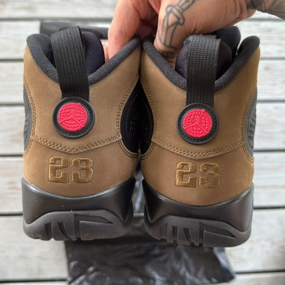 VNDS Air Jordan 9 Retro “Olive” 2024 - Picture 5 of 15